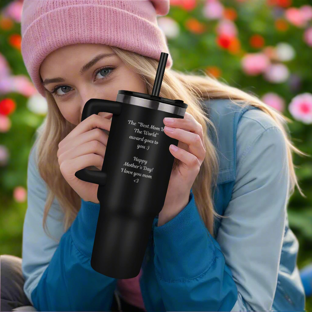 SteelFlow Tumbler (Mother’s Day Edition)- 40 oz Stainless Steel Tumbler