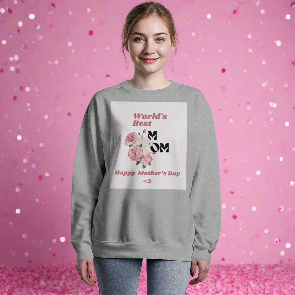 “Worlds Best Mom” - Unisex Crewneck Sweater