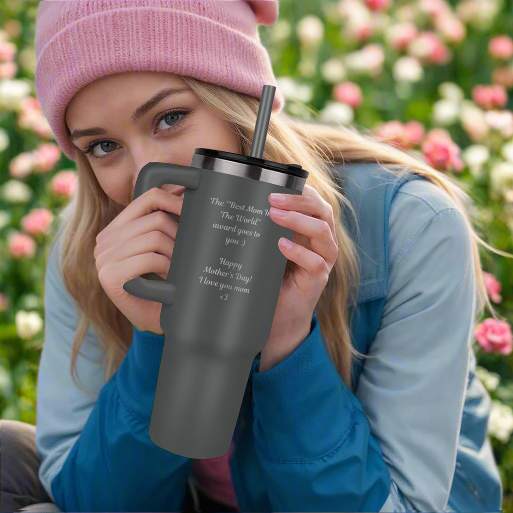 SteelFlow Tumbler (Mother’s Day Edition)- 40 oz Stainless Steel Tumbler