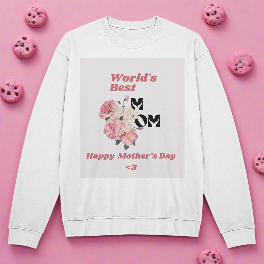 “Worlds Best Mom” - Unisex Crewneck Sweater