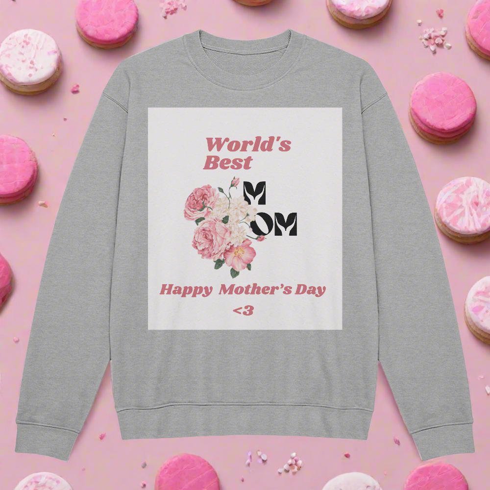 “Worlds Best Mom” - Unisex Crewneck Sweater