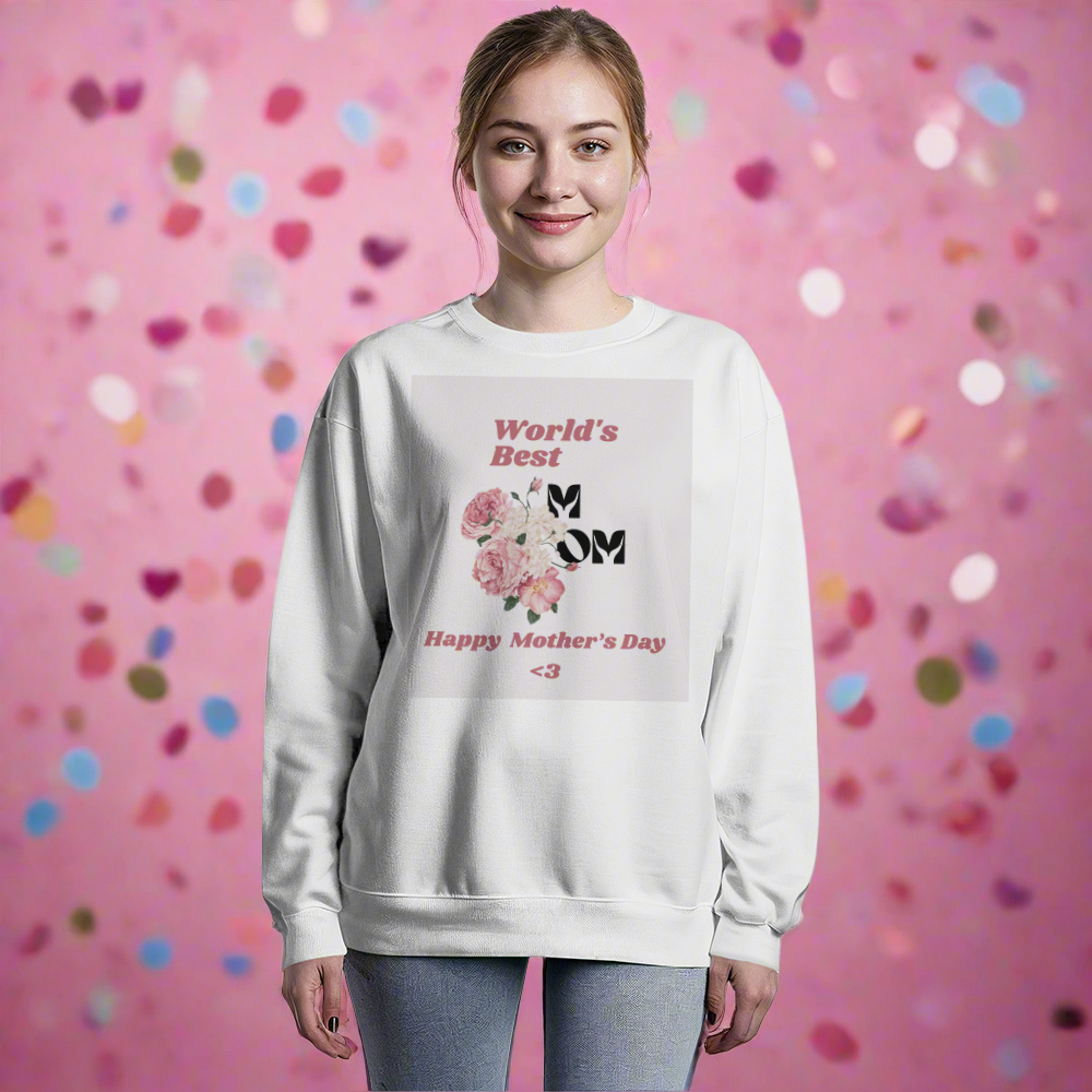 “Worlds Best Mom” - Unisex Crewneck Sweater