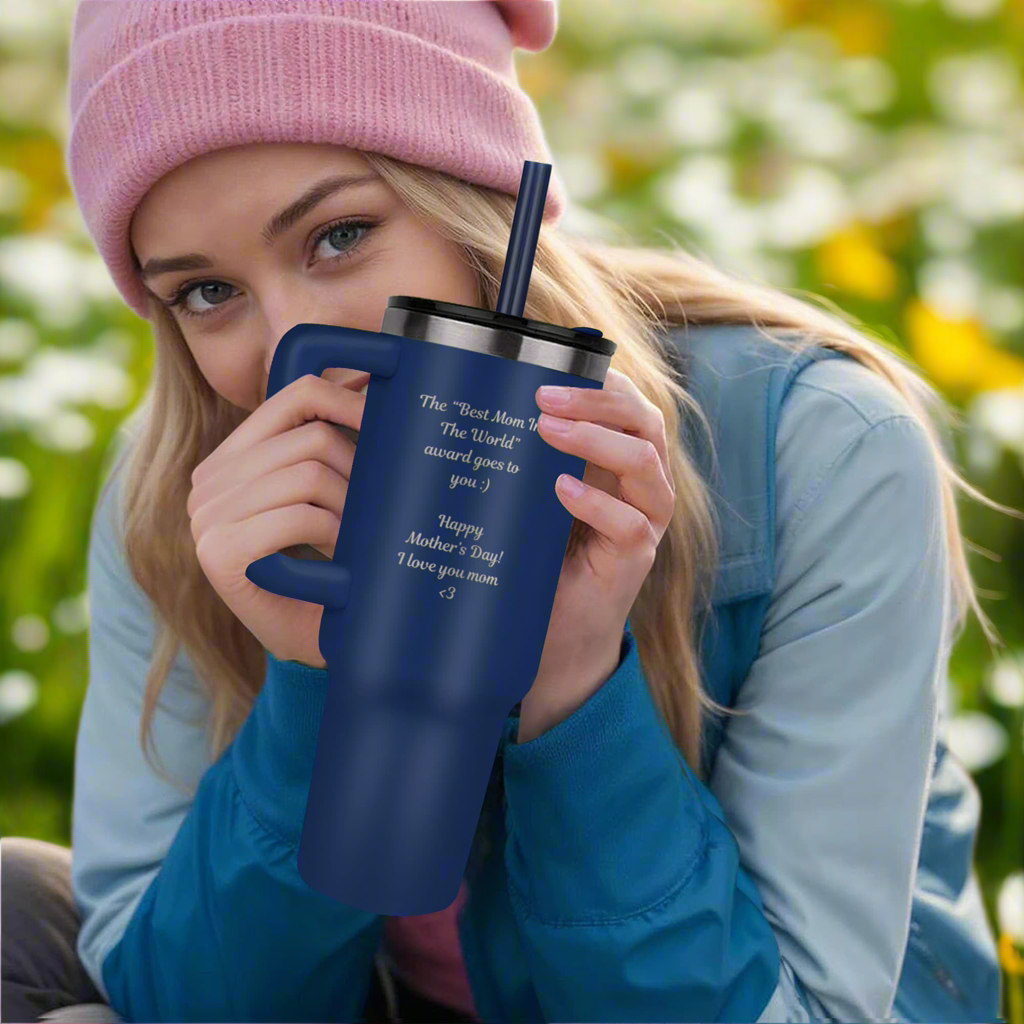 SteelFlow Tumbler (Mother’s Day Edition)- 40 oz Stainless Steel Tumbler