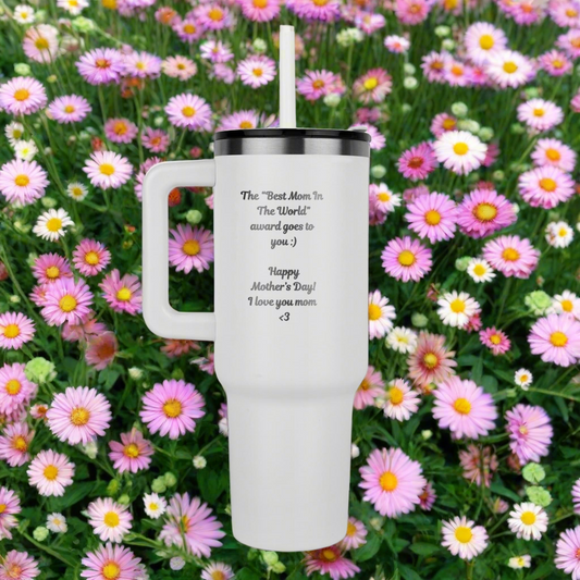 SteelFlow Tumbler (Mother’s Day Edition)- 40 oz Stainless Steel Tumbler